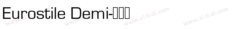 Eurostile Demi字体转换